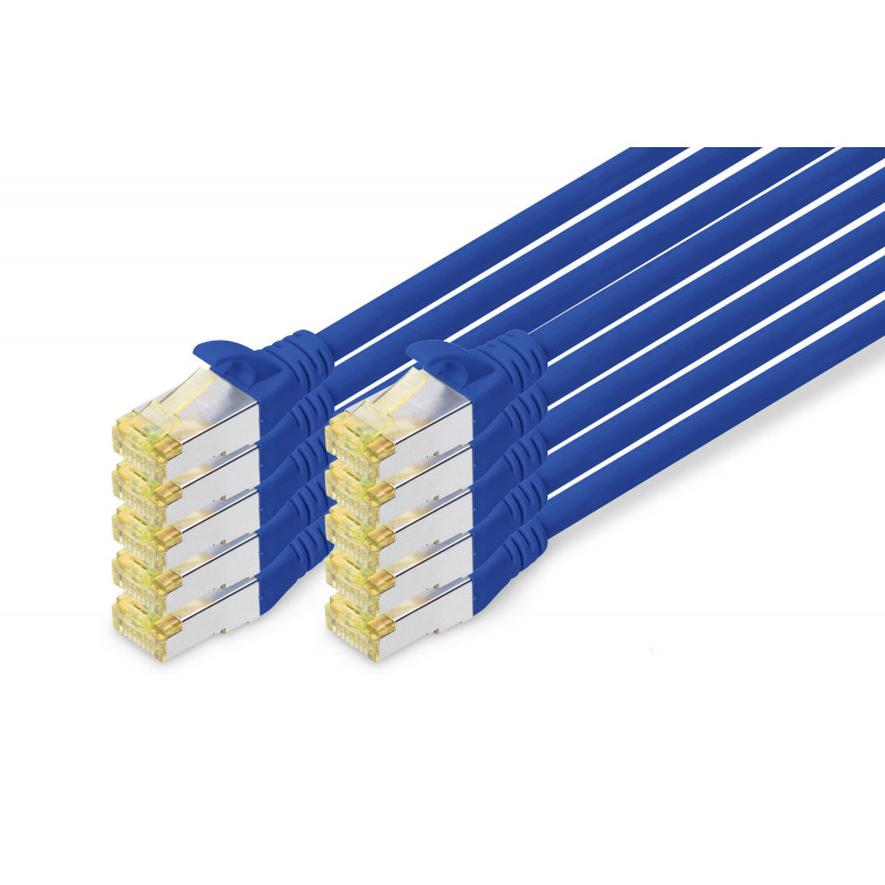 Digitus DK-1644-A-0025-B-10 verkkokaapeli Sininen 0,25 m Cat6a S FTP (S-STP)