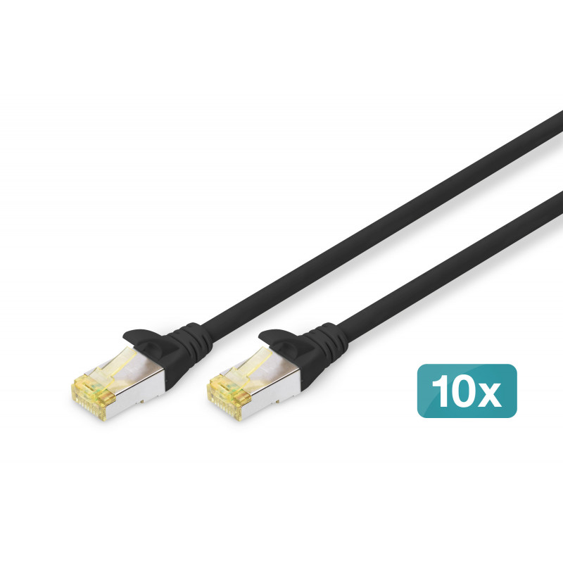 Digitus DK-1644-A-020-BL-10 verkkokaapeli Musta 2 m Cat6a S FTP (S-STP)