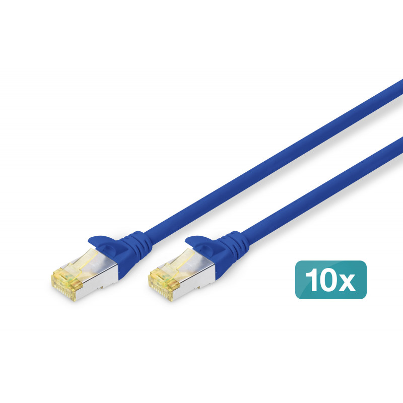 Digitus DK-1644-A-020-B-10 verkkokaapeli Sininen 2 m Cat6a S FTP (S-STP)