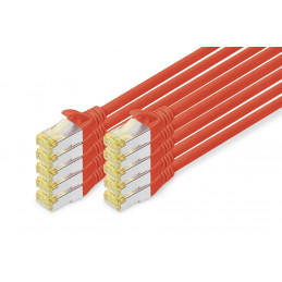 Digitus DK-1644-A-030-R-10 verkkokaapeli Punainen 3 m Cat6a S FTP (S-STP)