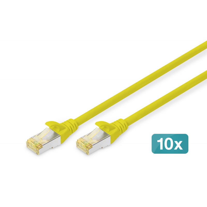 Digitus DK-1644-A-020-Y-10 verkkokaapeli Keltainen 2 m Cat6a S FTP (S-STP)