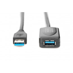 Digitus DA-73104 USB-kaapeli 5 m USB 3.2 Gen 1 (3.1 Gen 1) USB A Musta