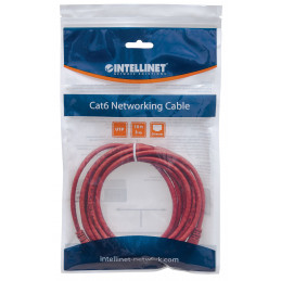 Intellinet 342193 verkkokaapeli Punainen 7,5 m Cat6 U UTP (UTP)
