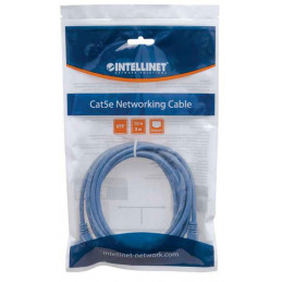 Intellinet 319775 verkkokaapeli Sininen 3 m Cat5e U UTP (UTP)