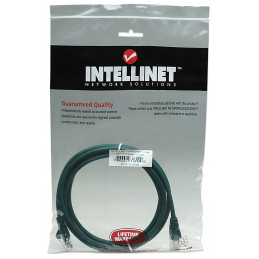 Intellinet RJ-45 M M, 2m verkkokaapeli Vihreä Cat5e U UTP (UTP)