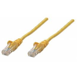 Intellinet RJ-45, M M, 1m verkkokaapeli Keltainen Cat5e U UTP (UTP)