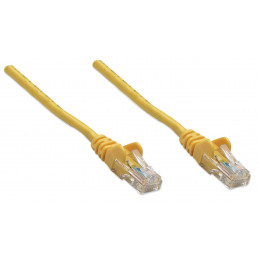 Intellinet RJ-45, M M, 1m verkkokaapeli Keltainen Cat5e U UTP (UTP)