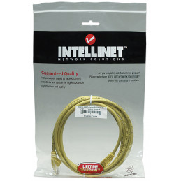 Intellinet RJ-45, M M, 1m verkkokaapeli Keltainen Cat5e U UTP (UTP)
