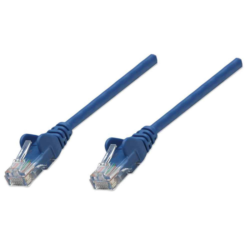 Intellinet 318129 verkkokaapeli Sininen 0,5 m Cat5e U UTP (UTP)