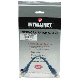 Intellinet 318129 verkkokaapeli Sininen 0,5 m Cat5e U UTP (UTP)