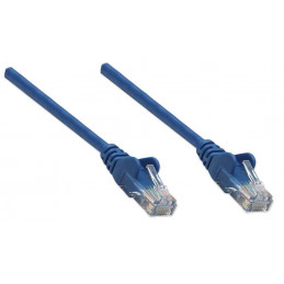Intellinet 318129 verkkokaapeli Sininen 0,5 m Cat5e U UTP (UTP)