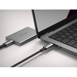 LINQ byELEMENTS LQ48028 USB-kaapeli 0,3 m USB4 Gen 3x2 USB C Musta, Harmaa