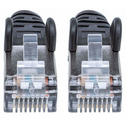 Intellinet 740623 verkkokaapeli Musta 0,5 m Cat7 S FTP (S-STP)
