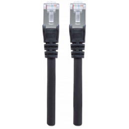 Intellinet 740623 verkkokaapeli Musta 0,5 m Cat7 S FTP (S-STP)