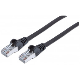 Intellinet 318778 verkkokaapeli Musta 1,5 m Cat6a S FTP (S-STP)