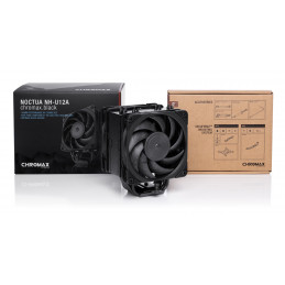 Noctua NH-U12A Suoritin Ilmanjäähdytin 12 cm Musta 1 kpl