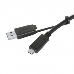 Targus ACC1135GLX USB-kaapeli 1,8 m USB 3.2 Gen 1 (3.1 Gen 1) USB C Musta