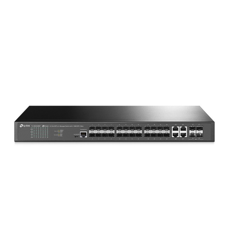 TP-Link TL-SG3428XF verkkokytkin Hallittu L2+ Ei mitään 1U Musta