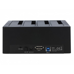 DeLOCK 64063 tallennusaseman telakointiasema USB 3.2 Gen 1 (3.1 Gen 1) Type-B Musta