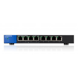 Linksys LGS108P Hallitsematon Gigabit Ethernet (10 100 1000) Power over Ethernet -tuki Musta