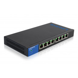 Linksys LGS108P Hallitsematon Gigabit Ethernet (10 100 1000) Power over Ethernet -tuki Musta