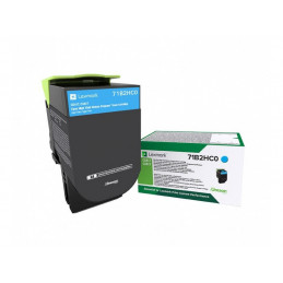 Lexmark 71B2HC0 värikasetti 1 kpl Alkuperäinen Syaani
