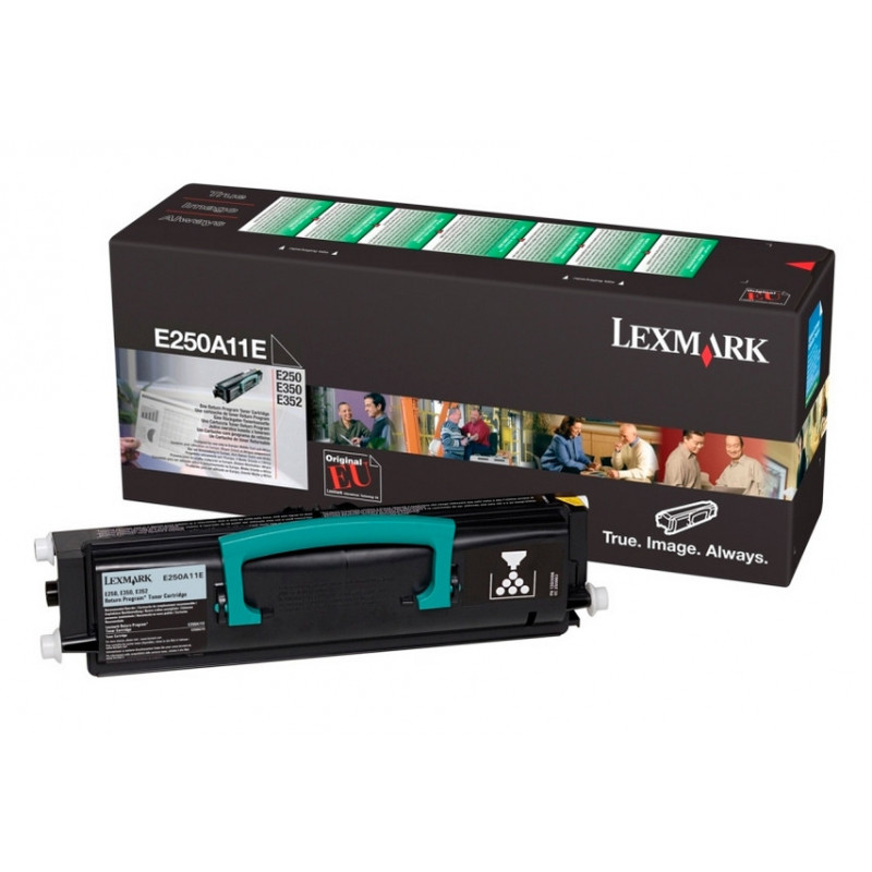 Lexmark E250A11E värikasetti 1 kpl Alkuperäinen Musta