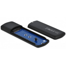 DeLOCK 42615 tallennusaseman kotelo SSD-kotelo Musta M.2
