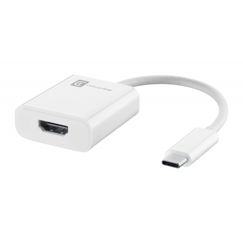 Cellularline HDMIADAPTERHOME USB C HDMI A Valkoinen