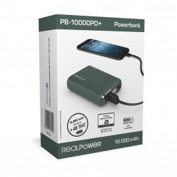 RealPower PB-10000PD+ Midnight Green 10000 mAh Vihreä