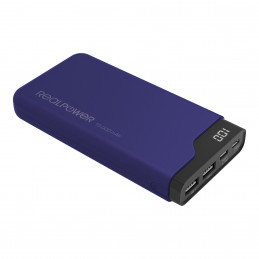 RealPower PB-15000C Navy Blue 15000 mAh Musta, Sininen