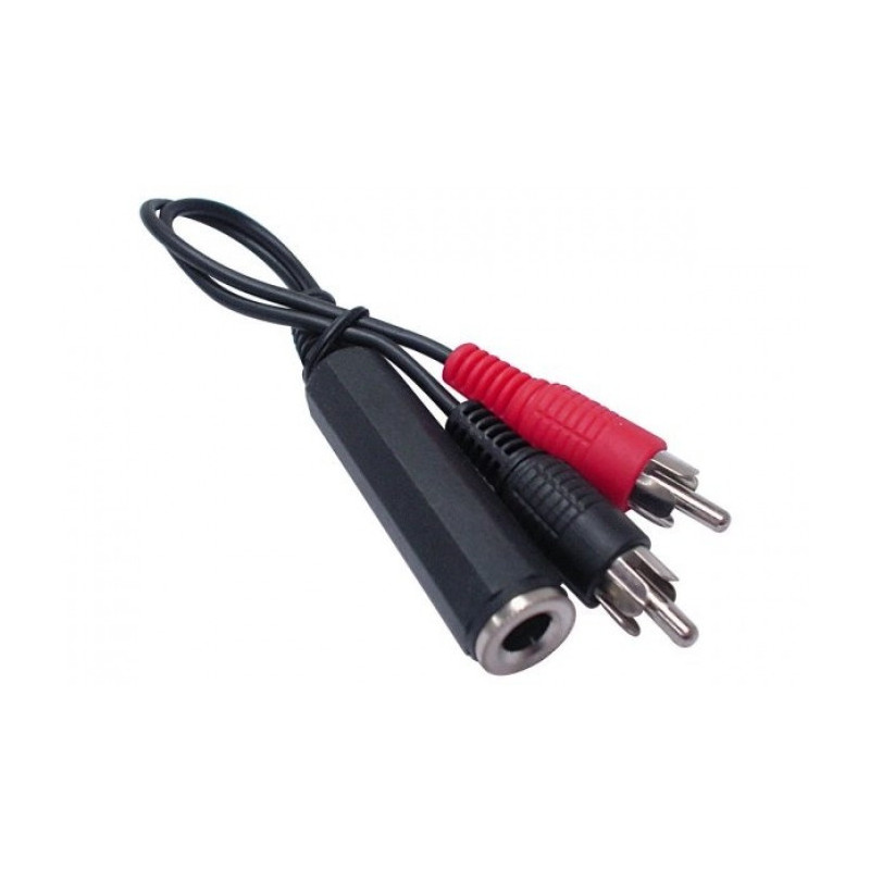 Hypertec 721111-HY audiokaapeli 6.35mm 2 x RCA Musta