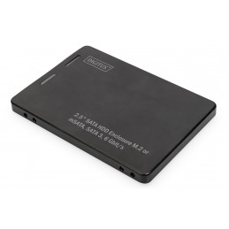 Digitus DA-71118 tallennusaseman kotelo SSD-kotelo Musta 2.5"