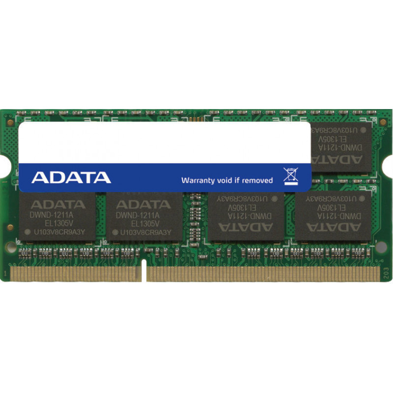 ADATA ADDS1600W4G11-S muistimoduuli 4 GB 1 x 4 GB DDR3 1600 MHz