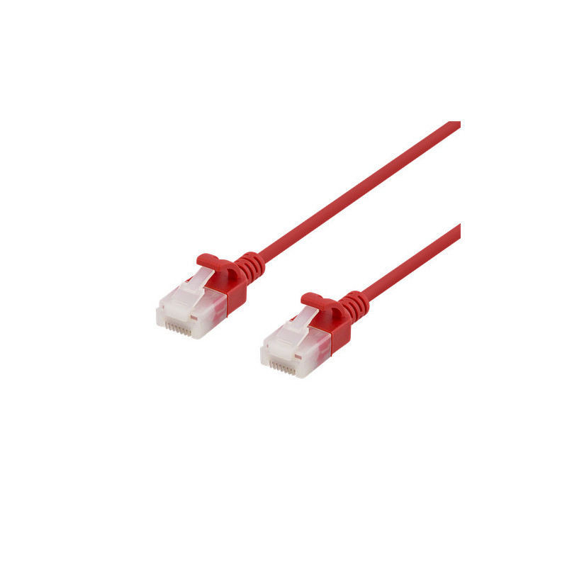 Deltaco UUTP-1006 verkkokaapeli Punainen 0,3 m Cat6a U UTP (UTP)