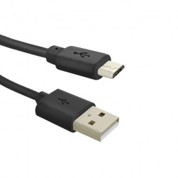 Qoltec USB-A - Micro USB-B 0.25 m USB-kaapeli 0,25 m USB 2.0 USB A Micro-USB B Musta