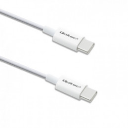 Qoltec 52360 USB-kaapeli 1,5 m USB 2.0 USB C Valkoinen