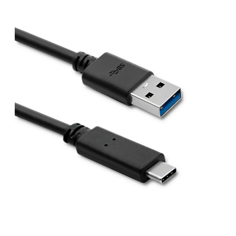 Qoltec 50363 USB-kaapeli 1,8 m USB 3.2 Gen 1 (3.1 Gen 1) USB C USB A Musta