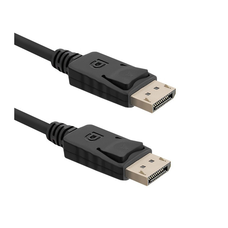 Qoltec 50456 DisplayPort-kaapeli 1,5 m Musta