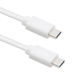 Qoltec 52346 USB-kaapeli 2 m USB 2.0 USB C Valkoinen