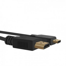 Qoltec HDMI - Micro-HDMI M M 1m HDMI-kaapeli HDMI-tyyppi A (vakio) HDMI-tyyppi D (mikro) Musta