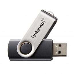 Intenso Basic Line USB-muisti 32 GB USB A-tyyppi 2.0 Musta, Hopea