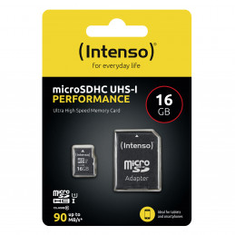 Intenso 3424470 muistikortti 16 GB MicroSD UHS-I Luokka 10