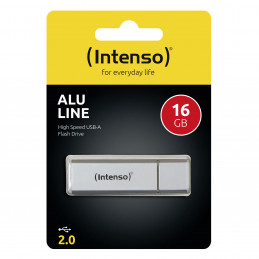 Intenso Alu Line USB-muisti 16 GB USB A-tyyppi 2.0 Hopea