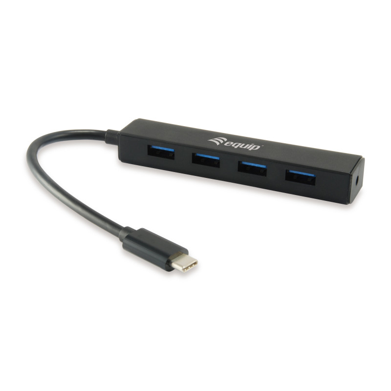 Equip 128954 keskitin USB 3.2 Gen 1 (3.1 Gen 1) Type-C 5000 Mbit s Musta