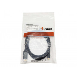 Equip 133417 videokaapeli-adapteri 3 m USB Type-C HDMI-tyyppi A (vakio) Harmaa, Musta