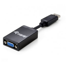 Equip 133435 videokaapeli-adapteri 0,15 m DisplayPort VGA Musta