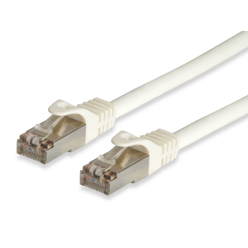 Equip 605710 verkkokaapeli Valkoinen 1 m Cat6a S FTP (S-STP)