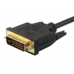 Equip 119323 videokaapeli-adapteri 3 m HDMI DVI-D Musta