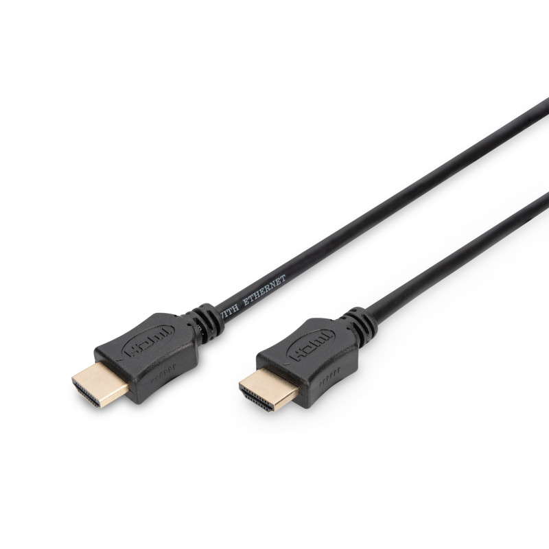 Digitus 2m HDMI AM AM HDMI-kaapeli HDMI-tyyppi A (vakio) Musta